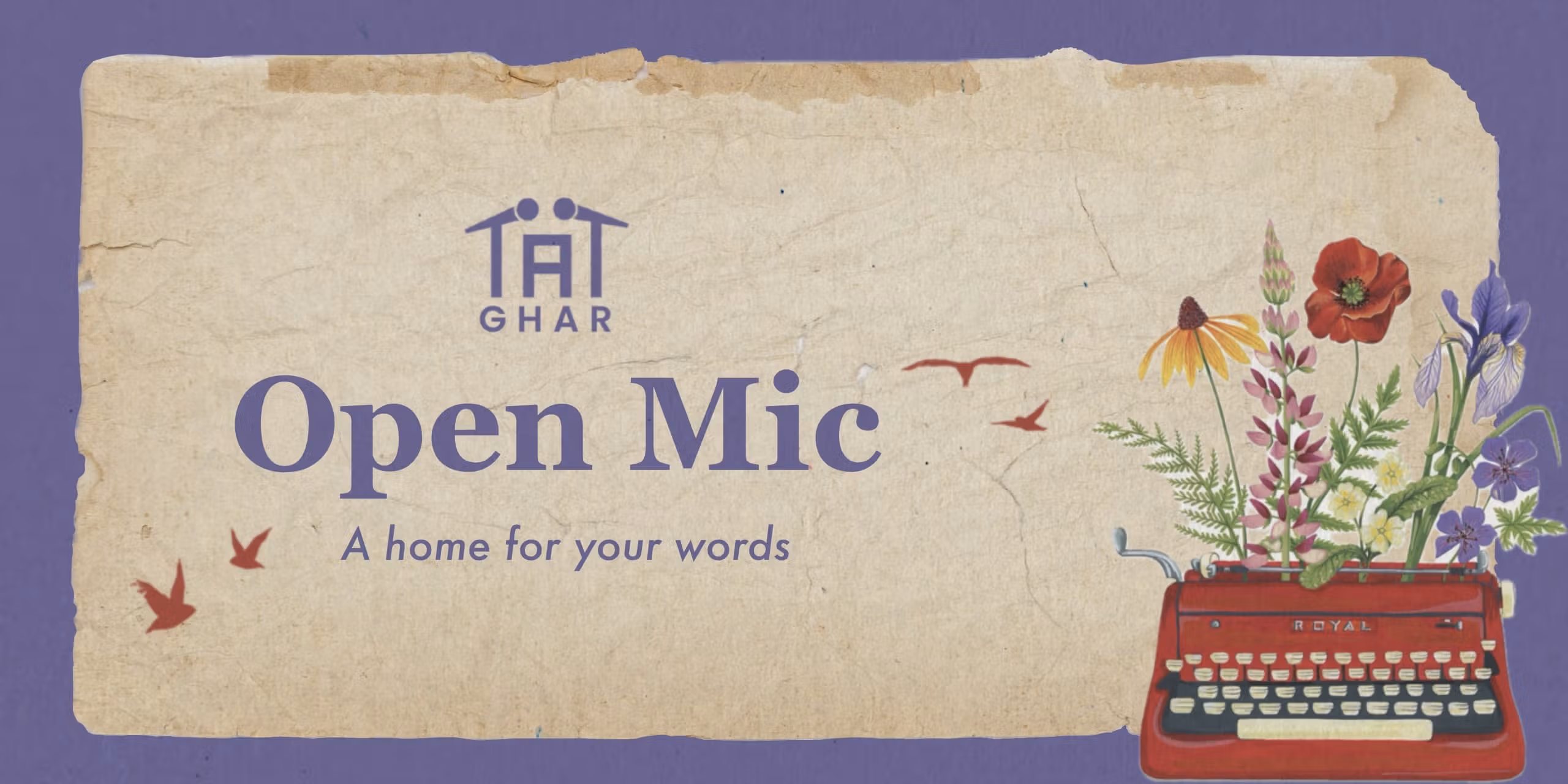 Ghar - An Open Mic For Words By Tape A Tale - 02 May 2026 • 06:30 am · Nagpur